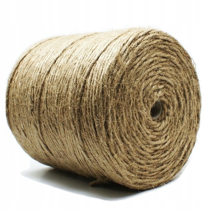SZNUREK JUTOWY GRUBY naturalny juta 2 kg 400 m