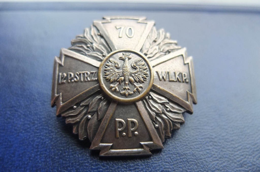 II RP Odznaka 70 Pułk Piechoty Pleszew żołnierska