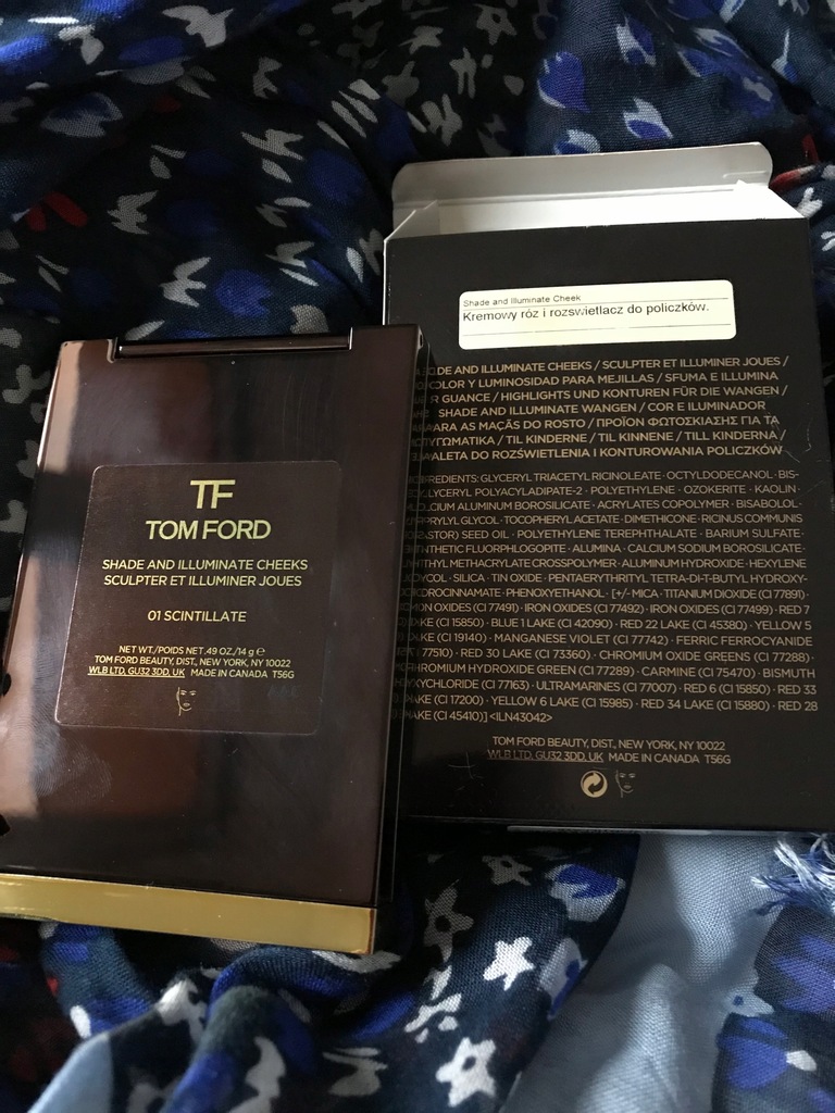 Tom Ford kremowy róż i rozświetlacz 01 Scintillate - 7662499830 - oficjalne  archiwum Allegro