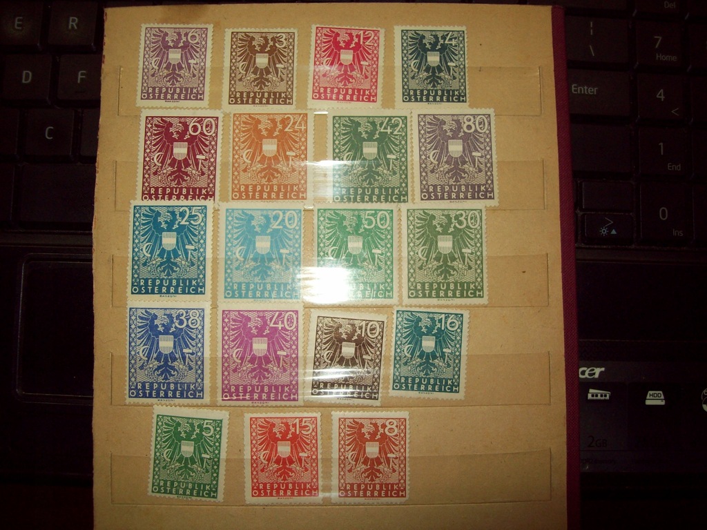 Stare znaczki - Austria- seria