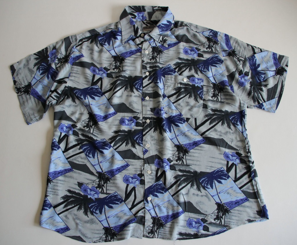 BASIC-LINE*MĘSKA HAWAJSKA KOSZULA W PALMY*XXL/46