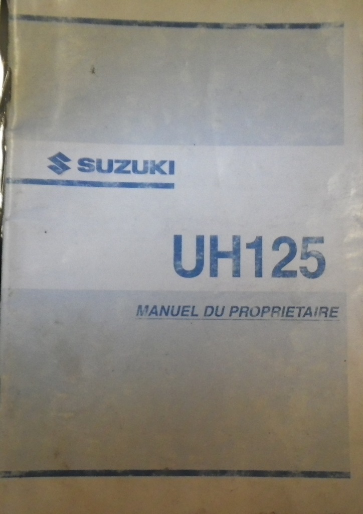 INSTRUKCJA OBSŁUGI KSIĄŻKA NAPRAW SUZUKI UH 125