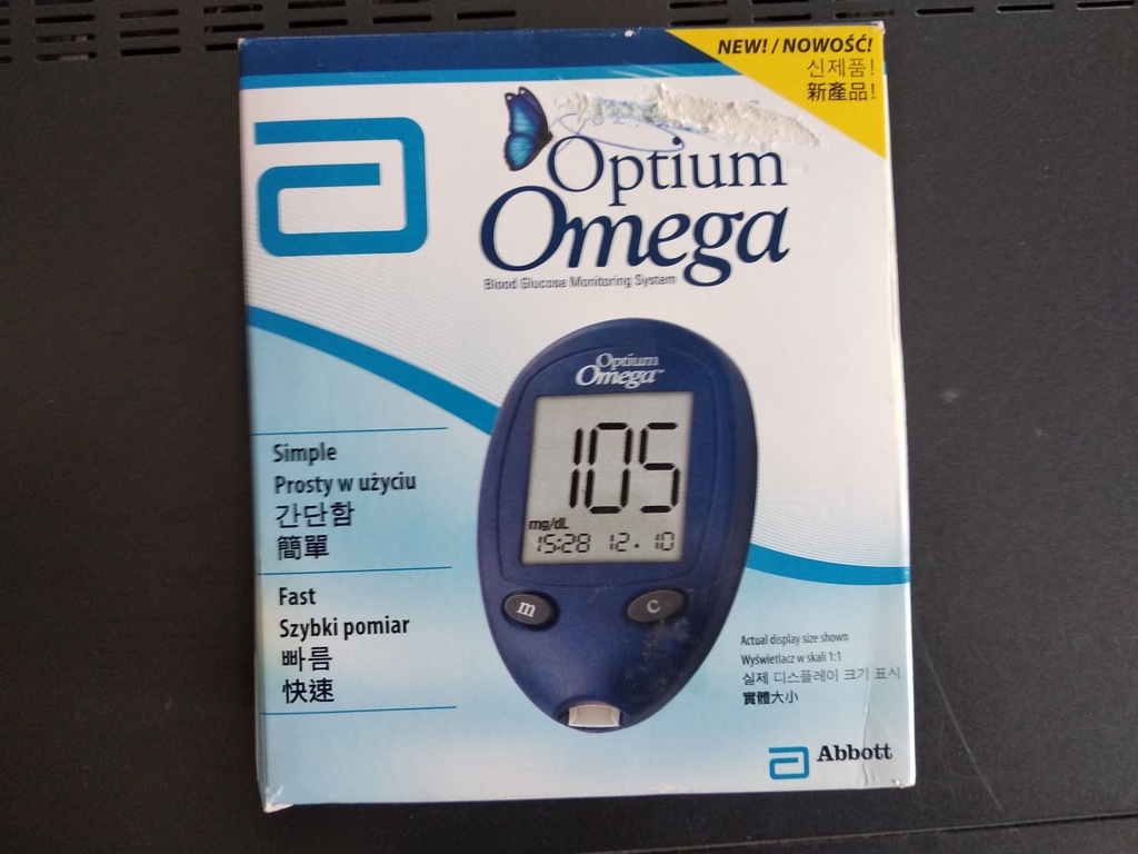 Glukometr optium omega system monitorowania cukrzy