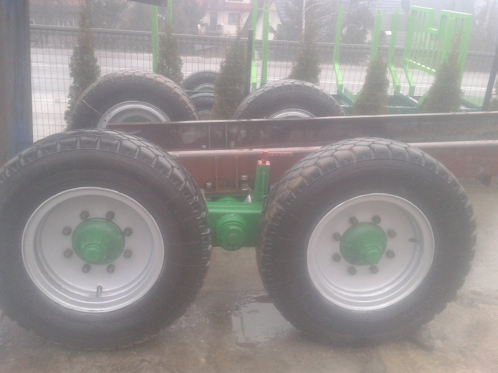 Podwozie przyczepy leśnej tandem