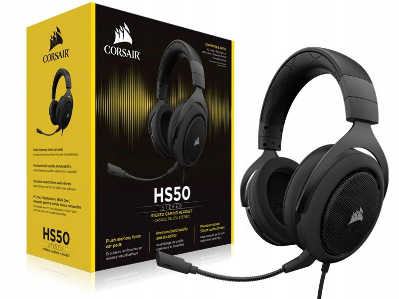 NOWE słuchawki Corsair HS50. SUPER CENA!!!