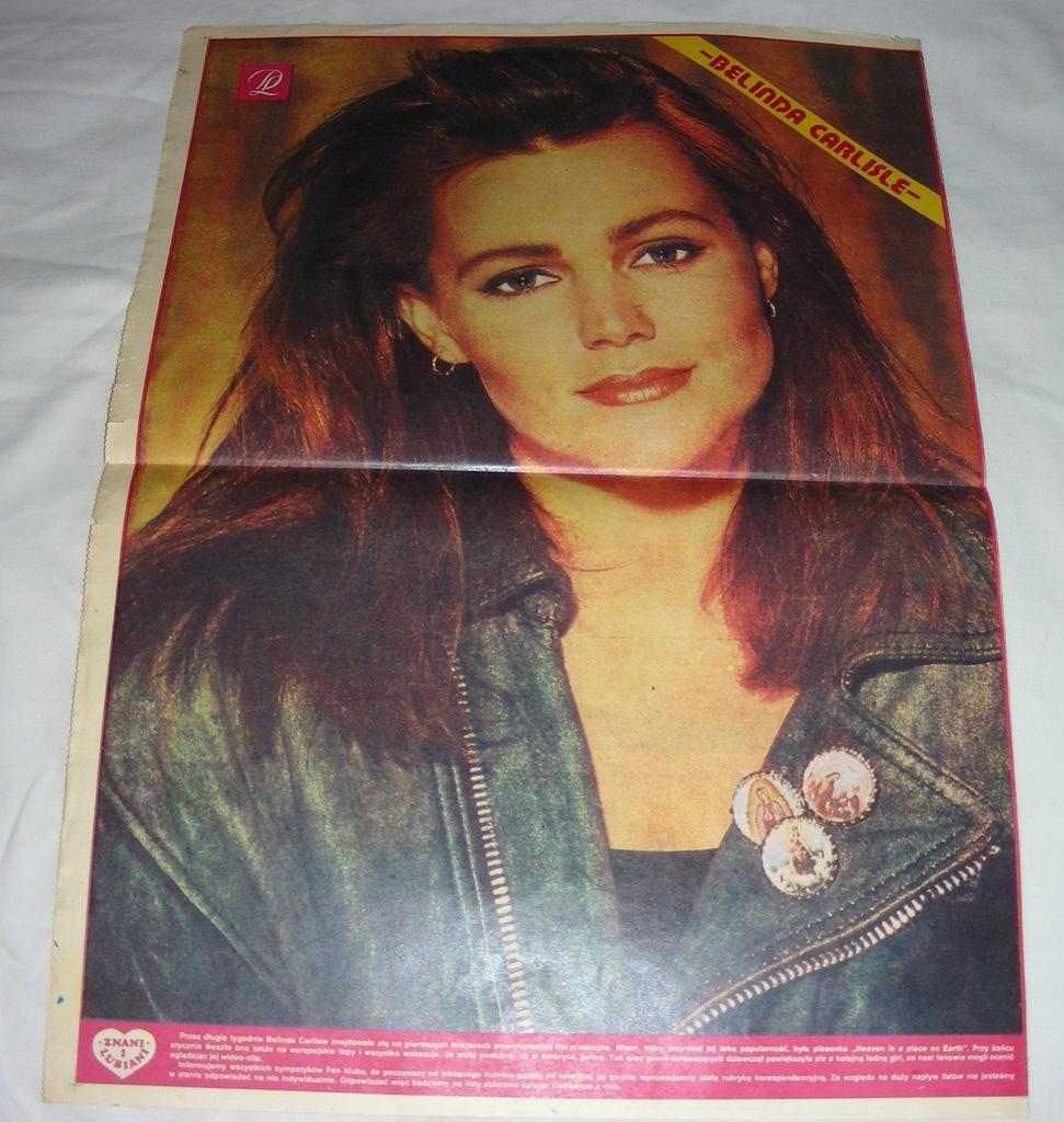DZIENNIK LUDOWY DODATEK + PLAKAT BELINDA CARLISLE