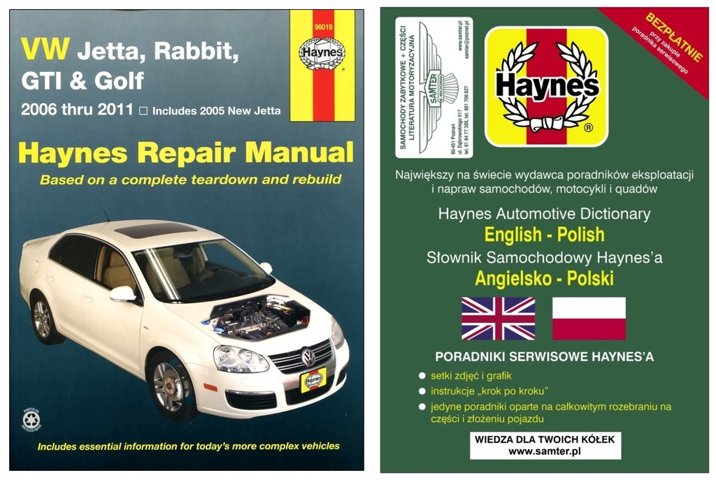 VW Golf 6 Jetta Rabbit GTI 06-11 instrukcja Haynes