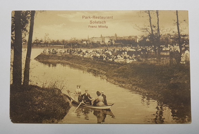 POZNAŃ PARK SOŁACKI RESTAURACJA ŁÓDKI 1914
