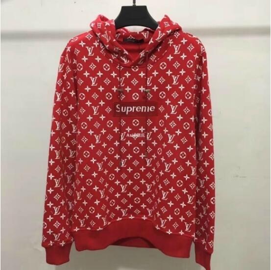 SUPREME x LV Bogo Box Logo Hoodie Bluza - 7209654600 - oficjalne archiwum Allegro