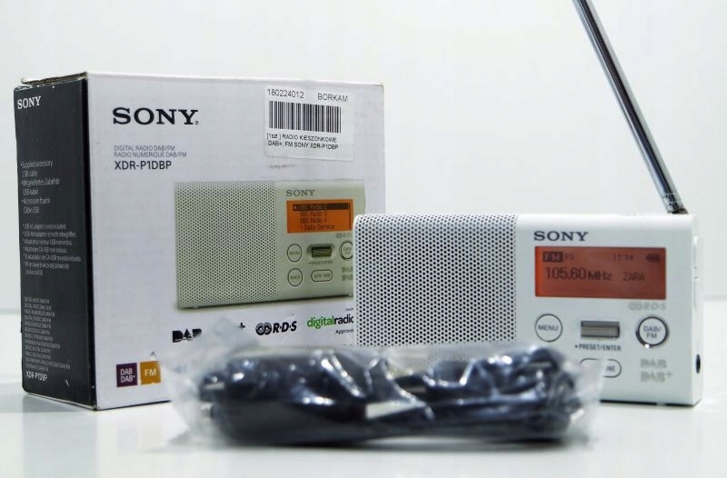 RADIO KIESZONKOWE DAB+, FM SONY XDRP1DBP 7576102743 oficjalne