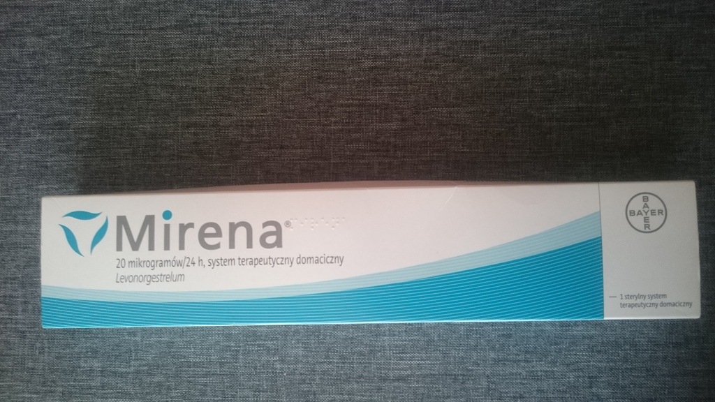 Mirena - 20 mikrogramów/24h, spirala domaciczna.