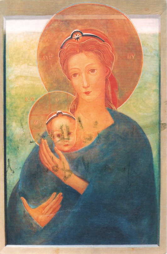 MATKA BOŻA JAMNEŃSKA - OBRAZ + KORONY - 2000R