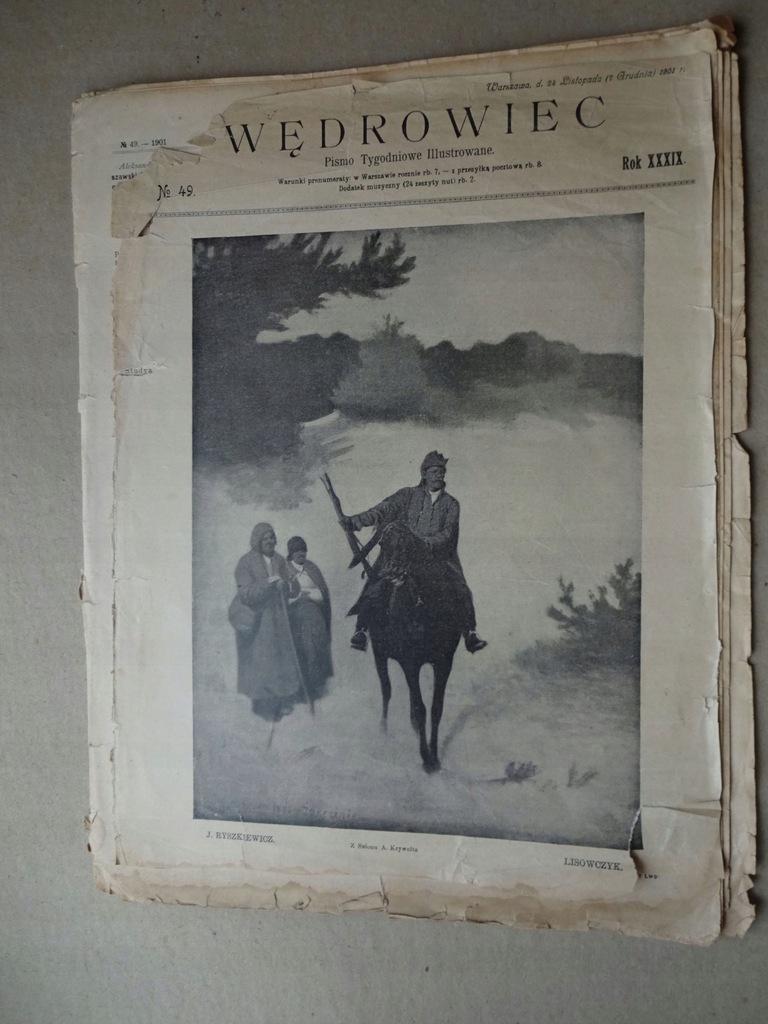 Ryszkiewicz Towiański Trzebiński Jasieński - 1901r