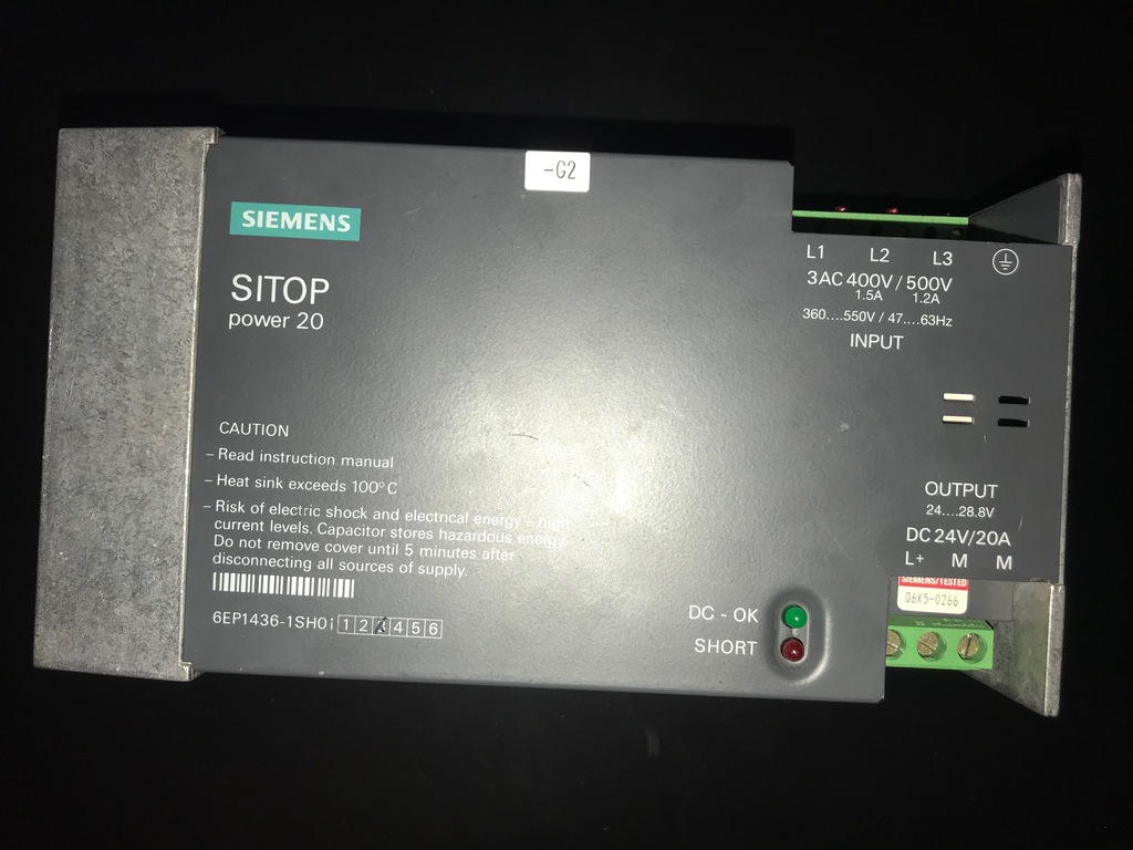 Zasilacz Siemens SITOP POWER 20 24V 6EP1436-1SH01