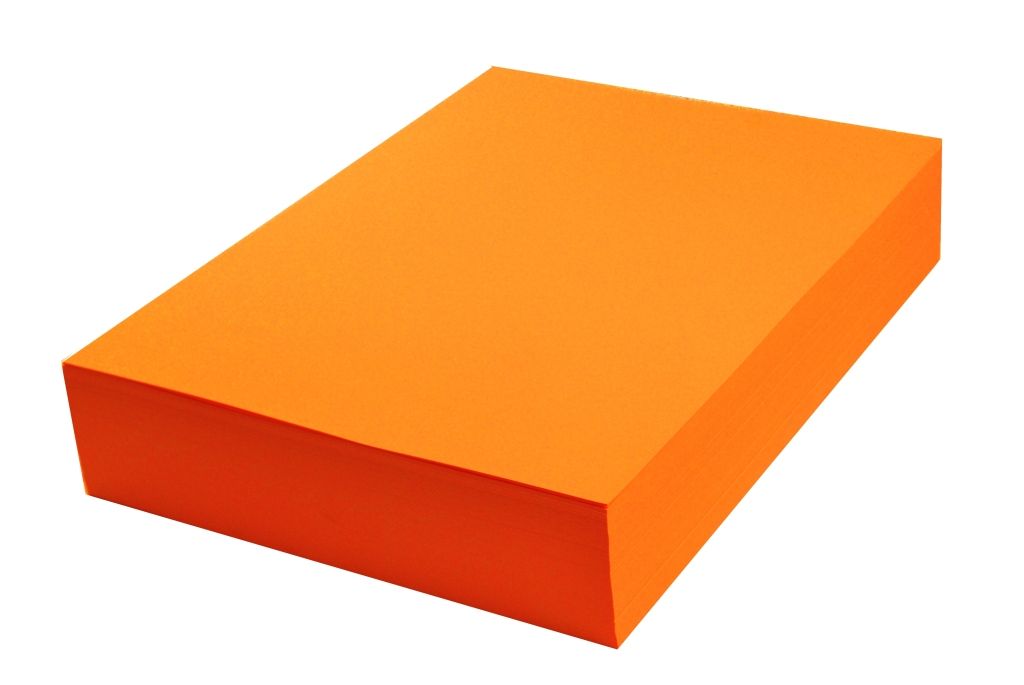 Papier kolorowy A3 pomarańczowy neon fluo 500 ark