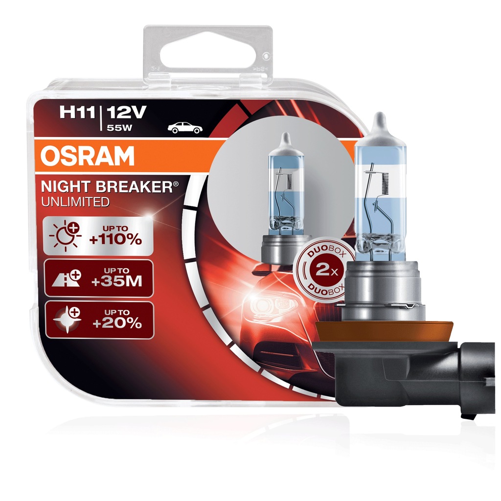OSRAM 2x H11 Night Breaker Unlimited +110% +LATARK - 7352505180 ...