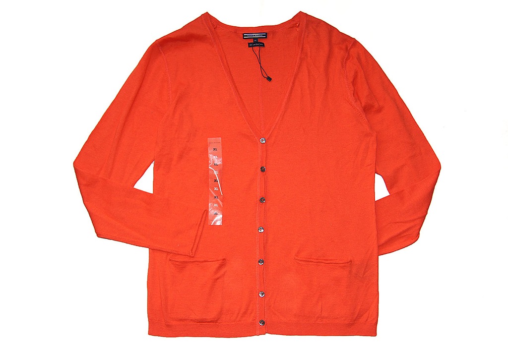 TOMMY HILFIGER cotton/cashmere orange L/XL