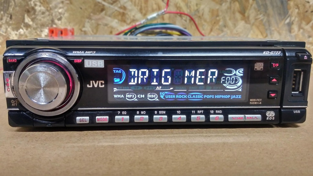 radio samochodowe JVC kd-g722 USB MP3 CD