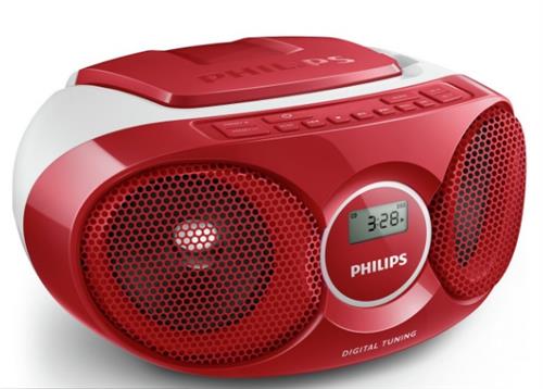 Radioodtwarzacz Boombox PHILIPS AZ215R/05 Czerwony
