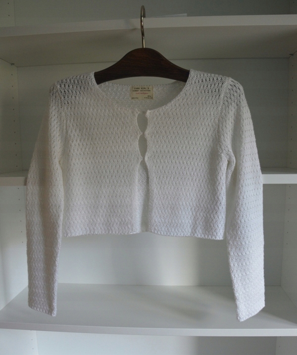 Zara biały sweterek 9-10 lat (140 cm)