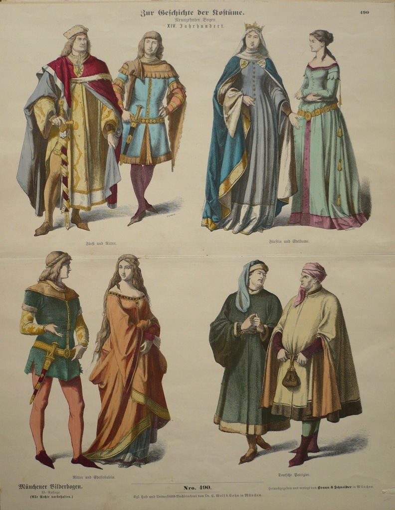 patrycjusze średniowieczni, oryg. 1872 + akw