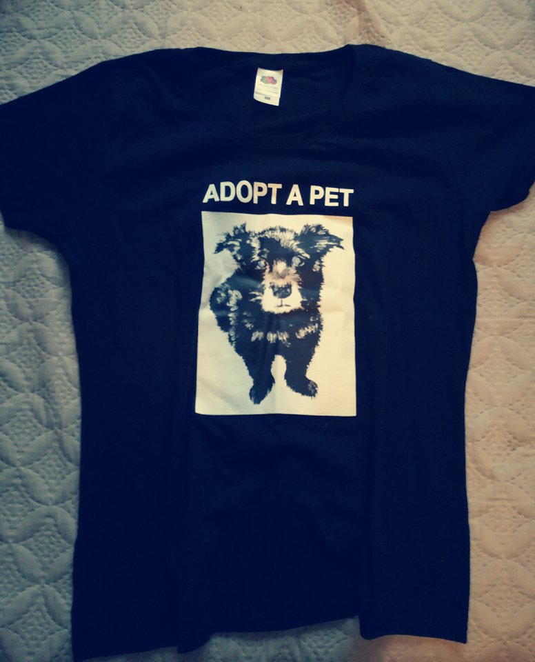 T-shirt Nie kupuj adoptuj pies psy  damska XXL