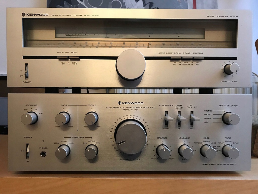 Vintage Kenwood KA-701 Kenwood KT-815 vintage