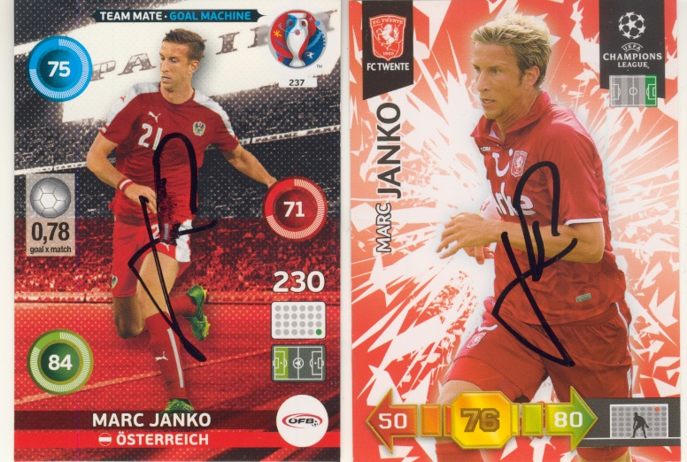 Panini Autografy Janko Euro 2012 + Fc Twente 