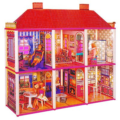 d OGROMNY DOMEK LALEK BARBIE + MEBLE +LALKA GRATIS
