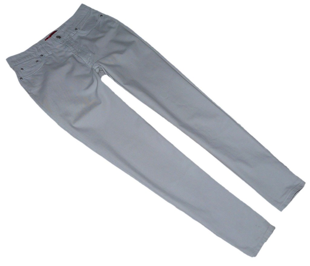 HUGO BOSS spodnie szary jeans SLIM r. 27/32 S