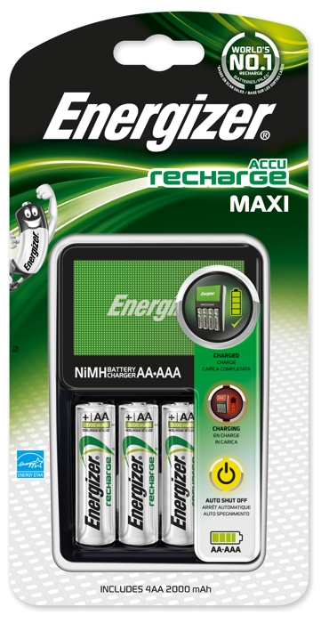 Ładowarka Energizer Maxi + 4 x R6/AA 2300 mAh Ex