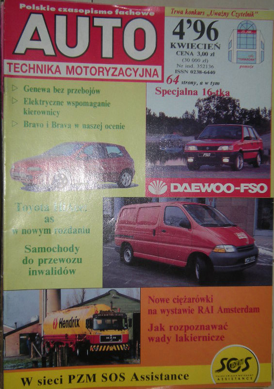 AUTO TM-4'96r-Polonez Atu,Caro,Van,Cargo,Domobil-