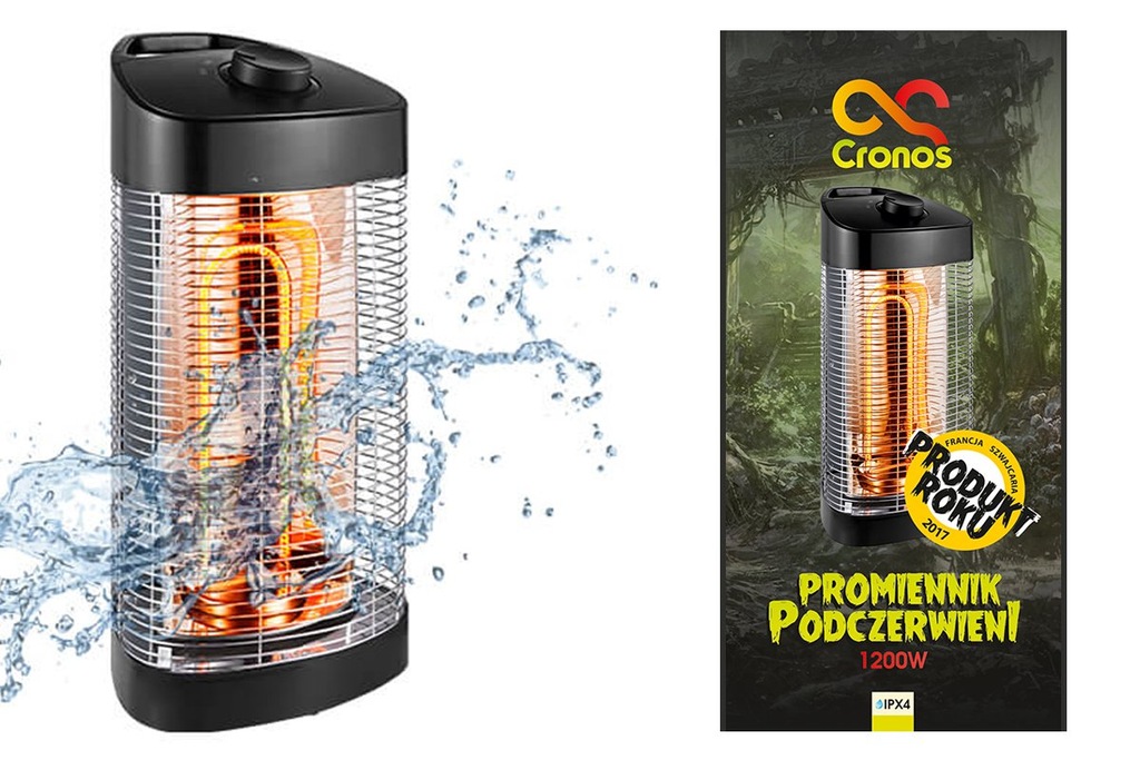 PROMIENNIK PODCZERWIENI IR 1200W CRONOS GRZEJNIK