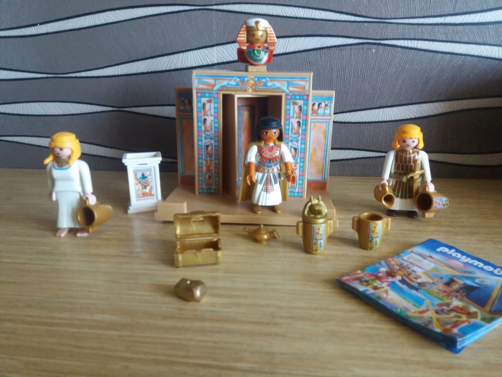 Playmobil świątynia Kleopatry mumia sarkofag