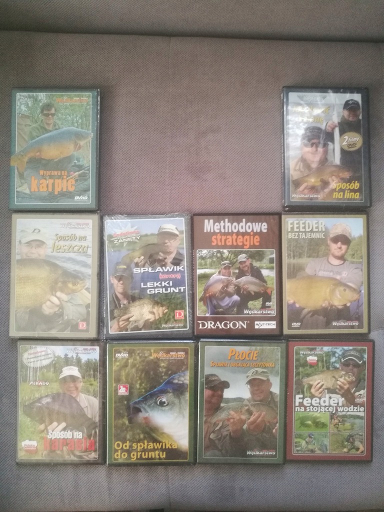 10 NOWYCH ZAFOLIOWANYCH PŁYT DVD WMH BIAŁA RYBA