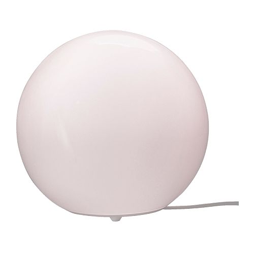 IKEA FADO LAMPA STOŁOWA NOCNA KULA BIAŁA LAMPKA