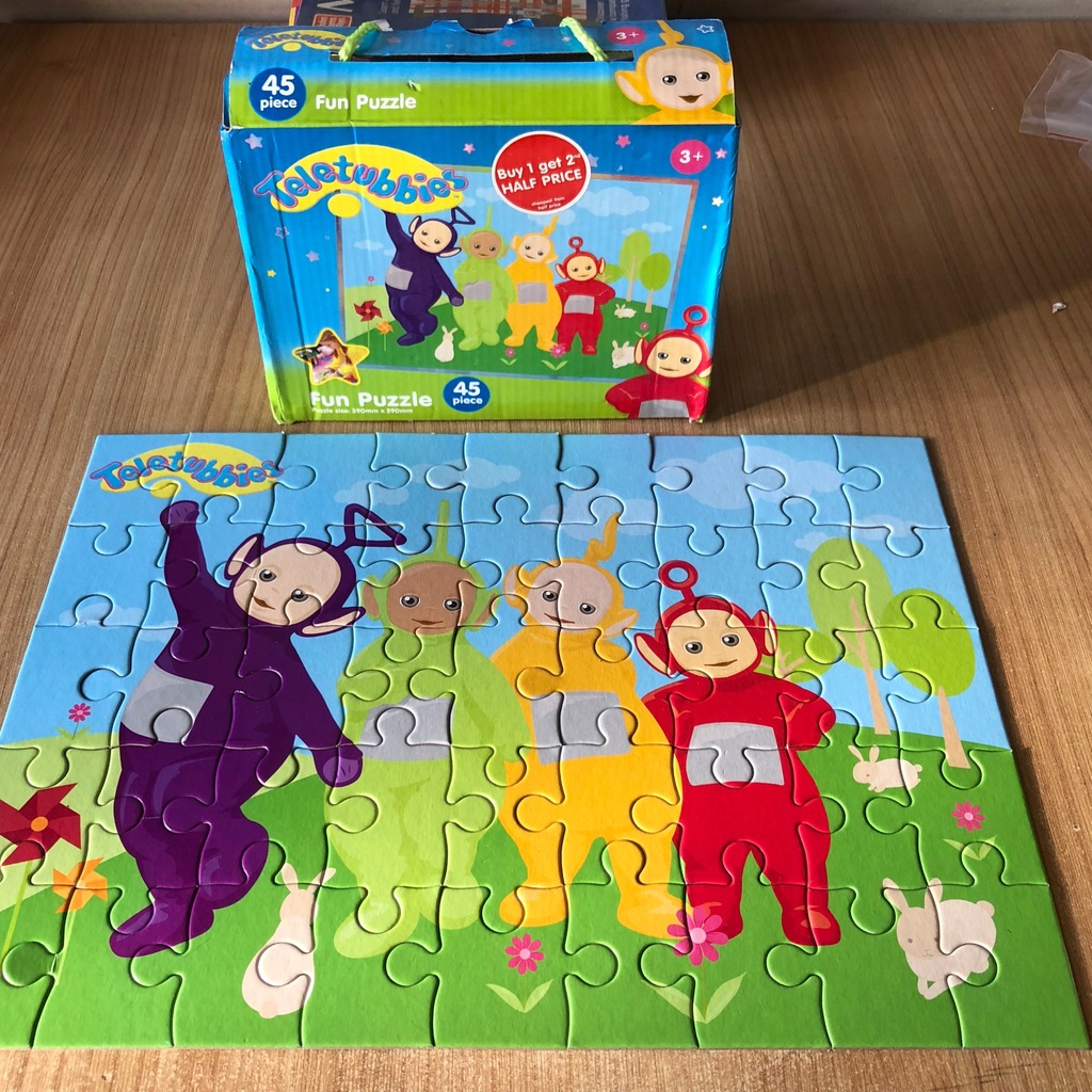Puzzle 45 Teletubisie duże wys/db jakość komplet