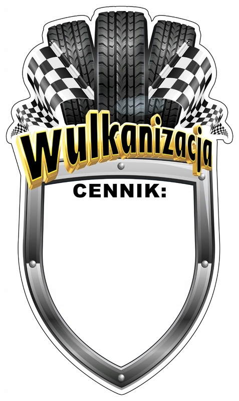 WULKANIZACJA TABLICA DIBOND 120x70 cm wymiana opon