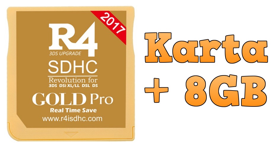 R4i GOLD PRO Nagrywarka Gier .NDS 2DS 3DS 2017 8GB