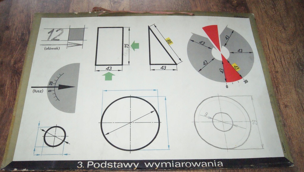 Prl Rysunek Techniczny Wymiarowanie Lata 70 Tanio