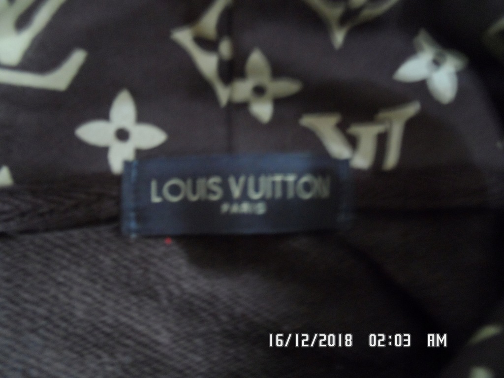 L Bluza Supreme brązowa Louis Vuitton modna sportowa L7 