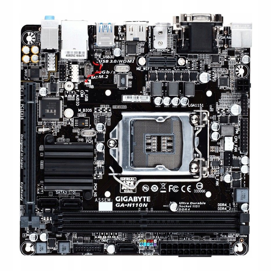 Płyta główna Gigabyte GA-H110N DDR4 DIMM LGA1151