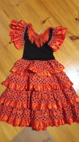 kostium karmawał tancerki flamenco WROCŁAW 6 lat