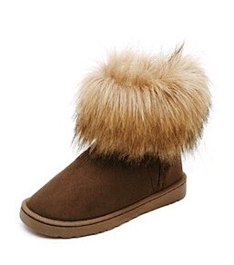 Kozaki EMU UGG z futrem lisem śniegowce eskimoski