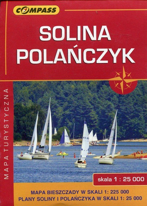 Solina Polańczyk Bieszczady mapa turystyczna 1:25