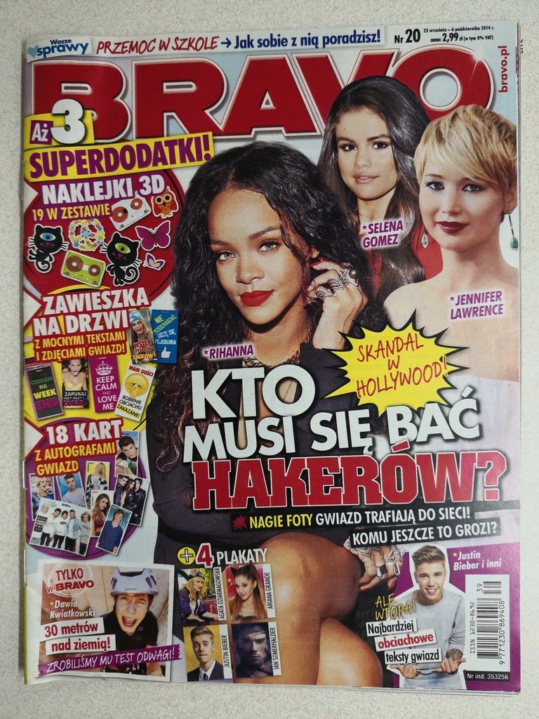 BRAVO NR 20/2014 - RIHANNA / SELENA GOMEZ !!!!!!