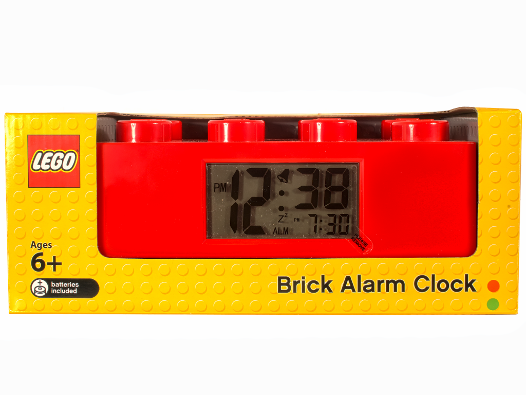 LEGO ZEGAREK BUDZIK KLOCEK CZERWONY 9002168