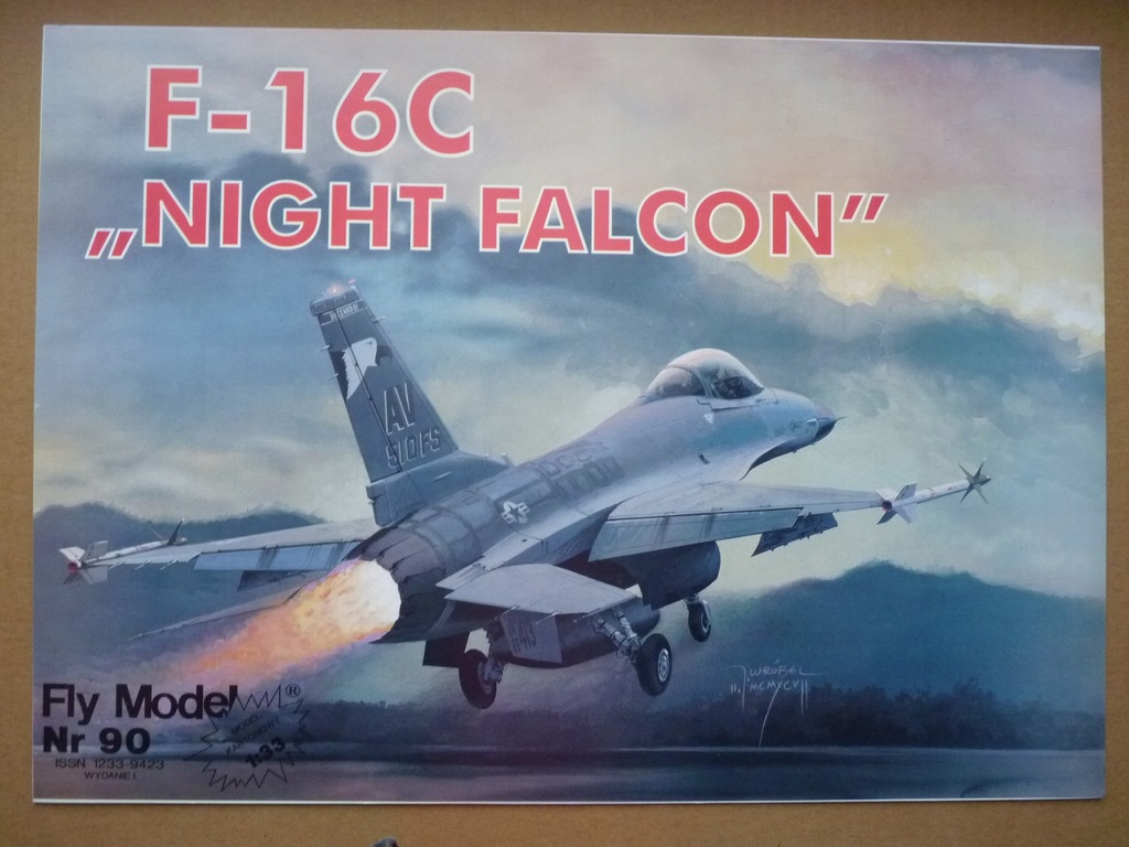 Fly Model nr 90 F-16 C NIGHT FALCON 1:33