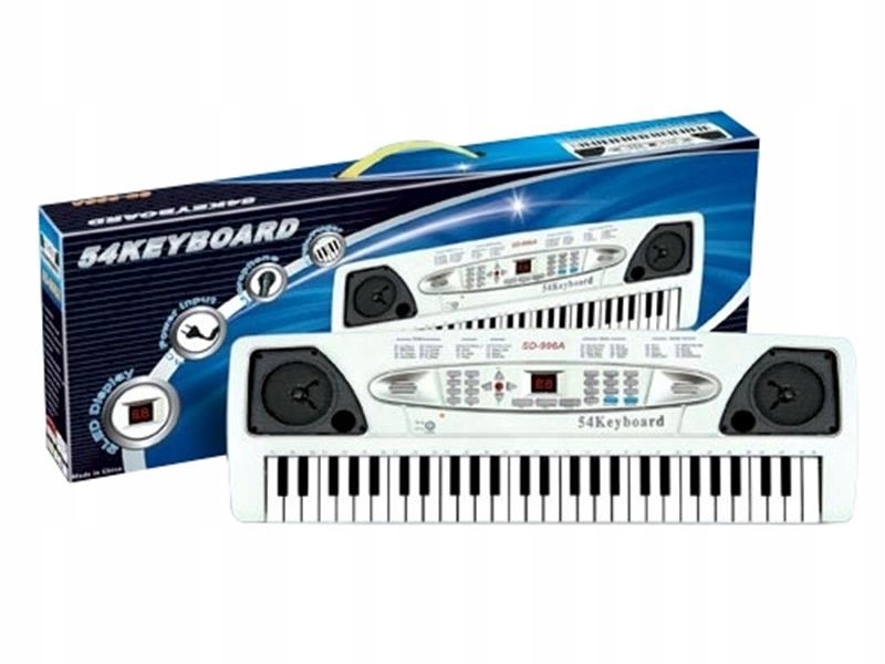 DUŻE ORGANY KEYBOARD 54 KLAWISZE SD-996A MIKROFON