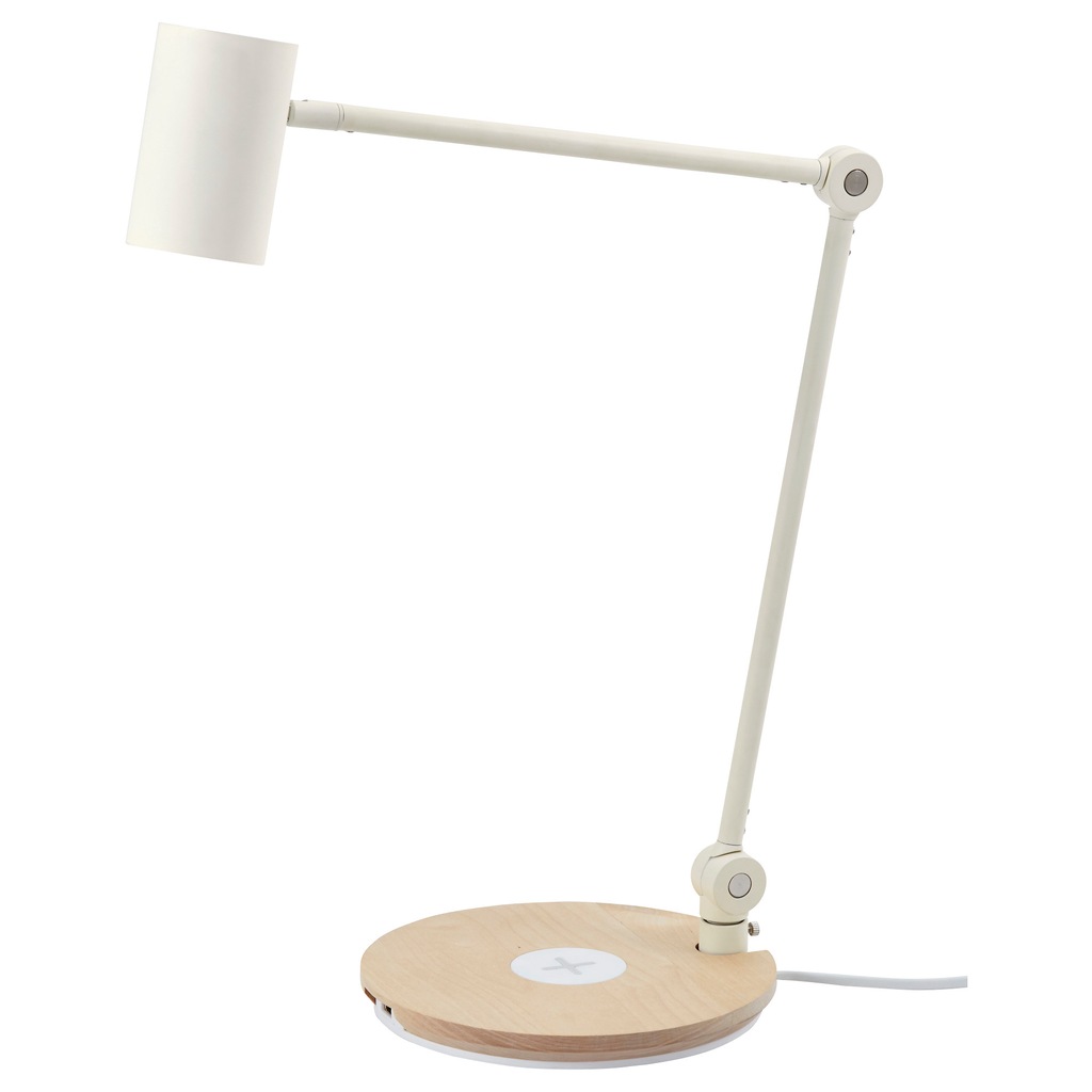 IKEA LAMPKA Z ŁADOWARKĄ B/P RIGGAD LED+USB BIAŁA 7074481240